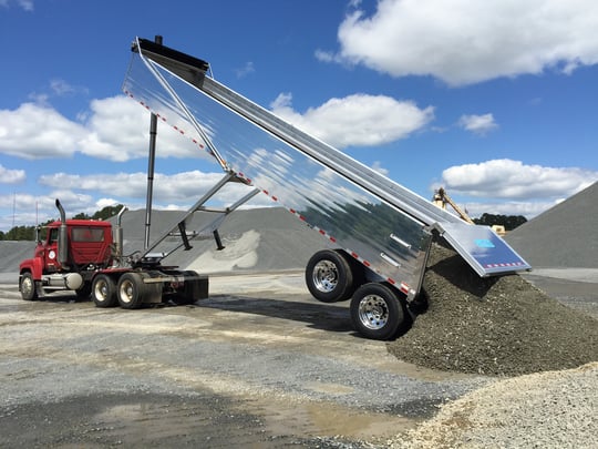 Hicks 39 ft aluminum end dump trailer