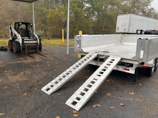 Hicks Landscaper Equipment and Material Hauler End Dump Trailer